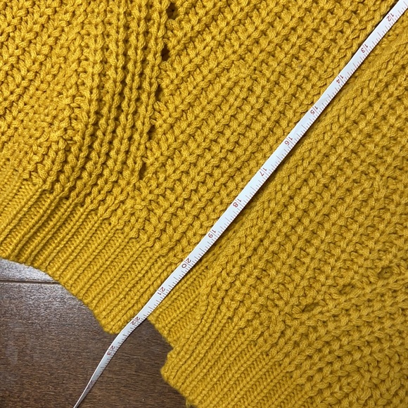 Mustard Yellow Open Front Cardigan - Picture 10 of 13